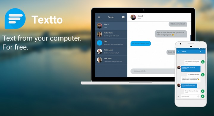 Отправка SMS с компьютера, ноутбука или Windows планшета  через Android смартфон с помощью приложения Textto