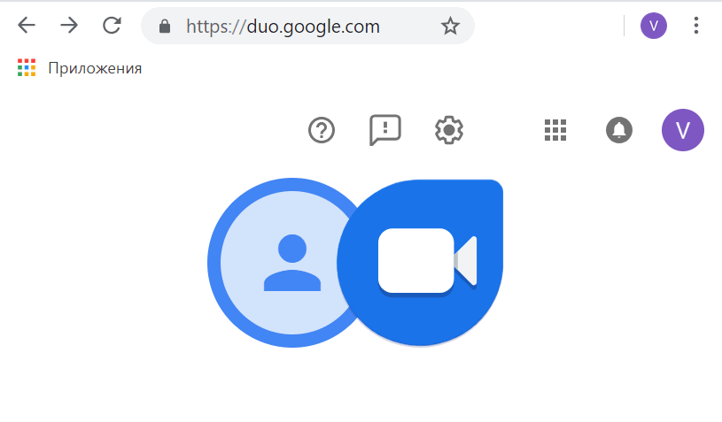 веб-версия Google Duo 