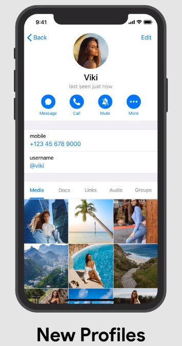 Telegram обновился: новые профили, быстрый просмотр медиа и «Люди рядом 2.0»