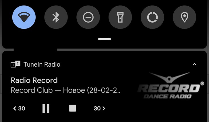 TuneIn для Android получила новую панель управления воспроизведением в шторке уведомлений