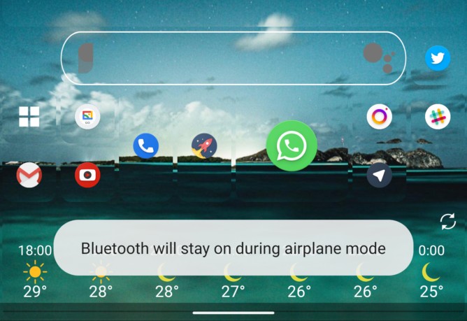 Android 11 - режим самолета