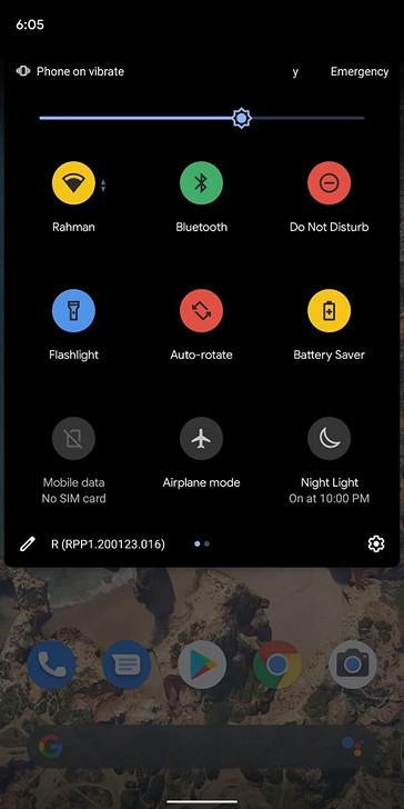 Android 11 может получить цветные значки в шторке быстрых настроек