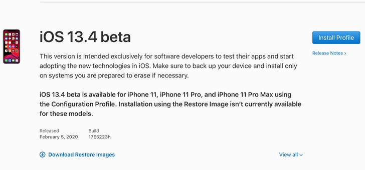 iOS 13.4 beta 1 выпущена. Apple начинает тестировать новую операционную систему для iPhone