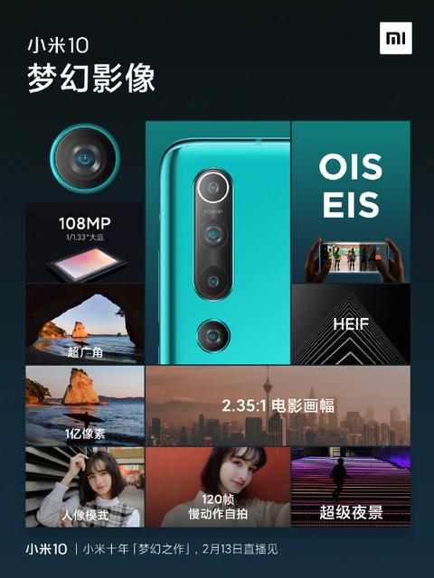 Xiaomi Mi 10. Производитель раскрыл особенности 108-Мп камеры своего будущего флагмана