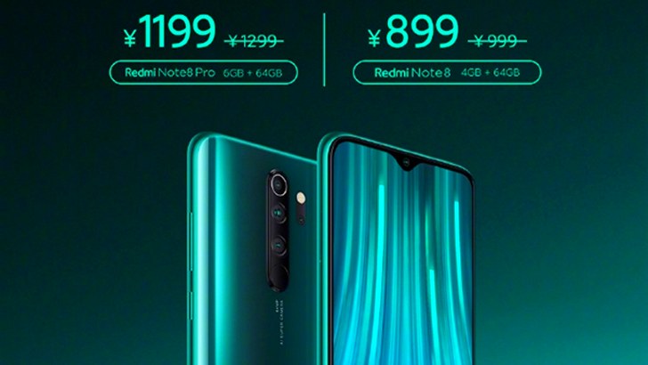 Цена Xiaomi Redmi Note 8 и Redmi Note 8 Pro снижена после появления на рынке флагманм Mi 10