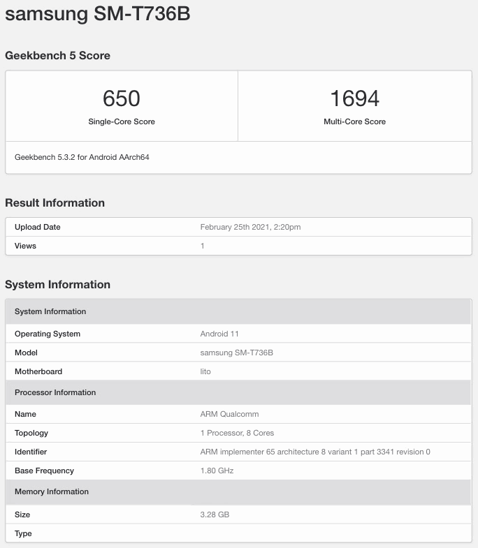 Galaxy Tab S7 Lite