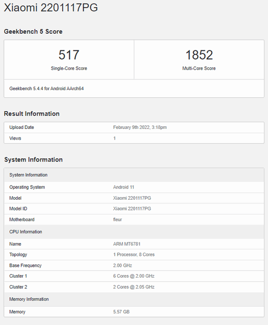 POCO M4 Pro 4G с процессором процессор Helio G96 и 6 ГБ оперативной памяти на подходе