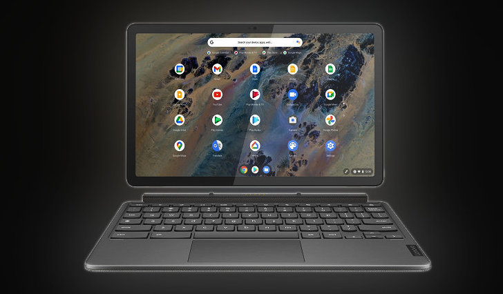 Lenovo IdeaPad Duet 3. Новый конвертируемый в хромбук планшет с дисплеем 2K разрешения, процессором Snapdragon 7c Gen 2, поддержкой стилуса и быстрой зарядки за 349 евро
