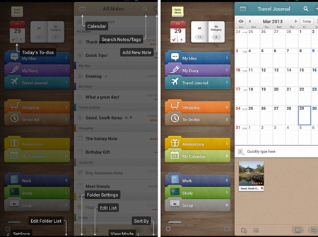Flipboard с поддержкой S-Pen и  приложение для создания  заметок Awesome Note из Galaxy Note 8.0 (Скачать)