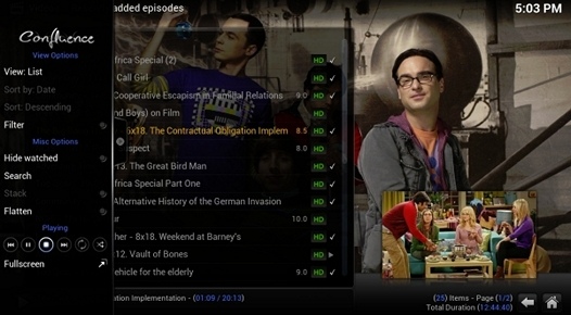 XBMC Media Center 13 Alpha 