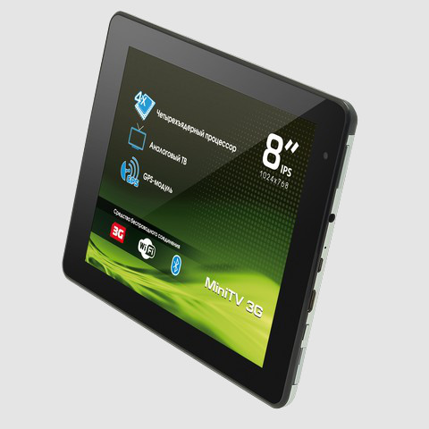 Explay Mini TV 3G. Восьмидюймовый Android планшет с 3G модемом и аналоговым TV-тюнером