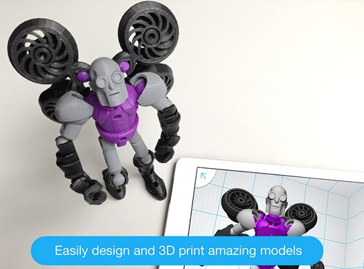 Программы для планшетов. Tinkerplay для Android от Autodesk позволит вам создавать собственные 3D фигурки для дальнейшей распечатке на 3D принтере