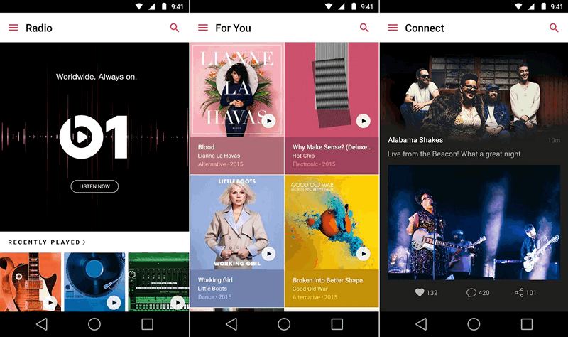 Программы для мобильных. Apple Music для Android обновилось до версии 0.9.7. Упрощенное управление плейлистами, виджет для управления воспроизведением и пр.
