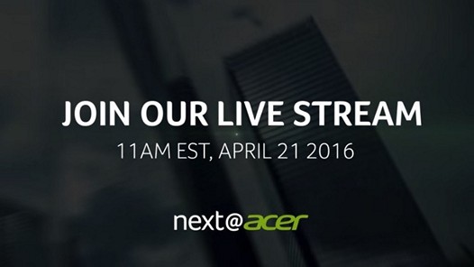 Новый, конвертируемый в планшет ноутбук Acer будет представлен 21 апреля этого, 2016 года?