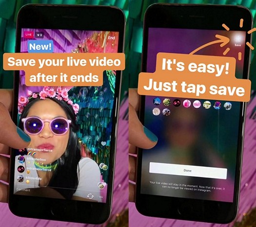 Программы для мобильных. Instagram получил возможность сохранять трансляции видео