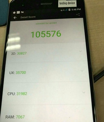 Qualcomm Snapdragon 660 в тестах AnTuTu показывает неплохие результаты