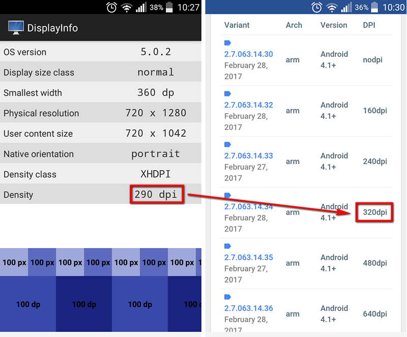 Android — советы и подсказки. Как узнать DPI вашего смартфона или планшета для скачивания подходящих версий APK файлов для них