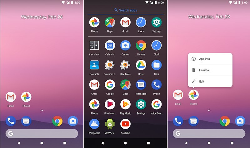 Новые приложения для Android. Lean Launcher — быстрый и легкий лончер в стиле лончера Pixel 2