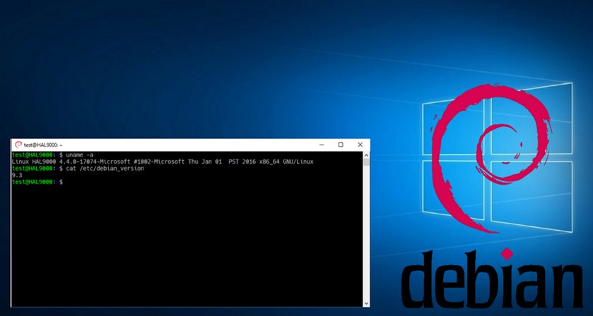 Debian Linux для Windows 10 уже можно скачать из магазина приложений Microsoft