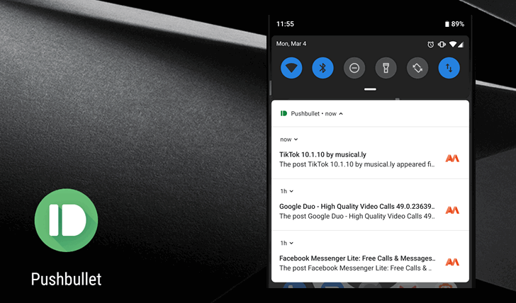 Приложения для Android. Pushbullet получил поддержку пакетных уведомлений, быстрых ответов и прочее (Скачать APK)