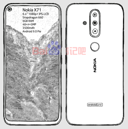 Nokia X71 (Nokia 6.2) на подходе: Qualcomm Snapdragon 660, тройная камеру и 3500 мАч батарея