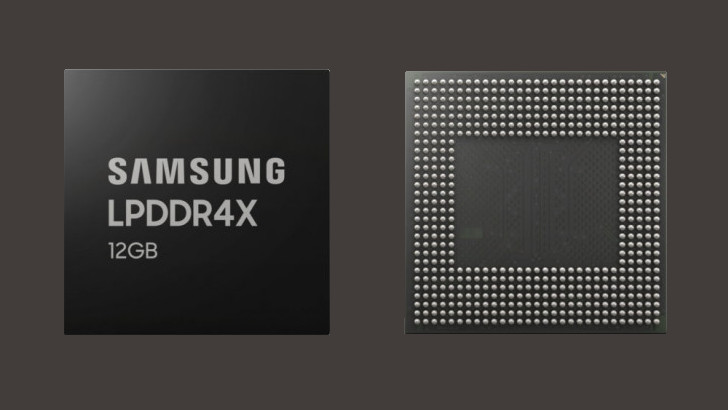 Samsung начала массовый выпуск 12-ГБ чипов оперативной памяти LPDDR4X DRAM для смартфонов