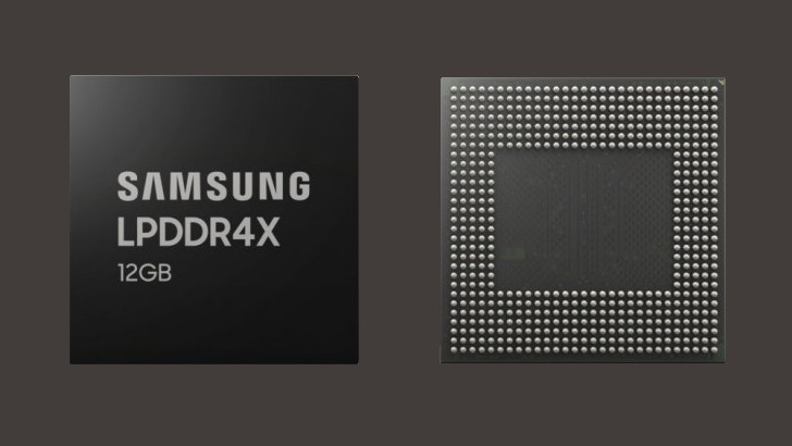 Samsung начала массовый выпуск 12-ГБ чипов оперативной памяти LPDDR4X DRAM для смартфонов Samsung начала массовый выпуск 12-ГБ чипов оперативной памяти LPDDR4X DRAM для смартфонов