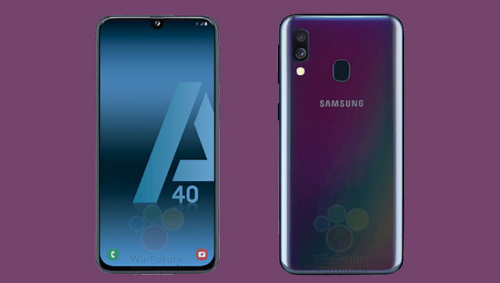 Так будет выглядеть Samsung Galaxy A40 с Infinity-U дисплеем