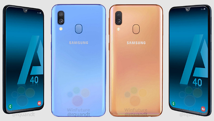 Так будет выглядеть Samsung Galaxy A40 с Infinity-U дисплеем