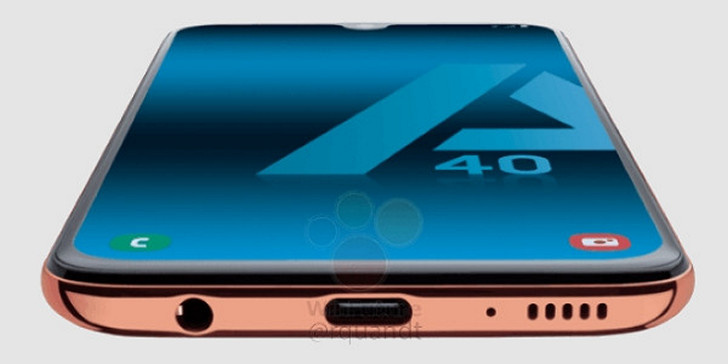 Так будет выглядеть Samsung Galaxy A40 с Infinity-U дисплеем
