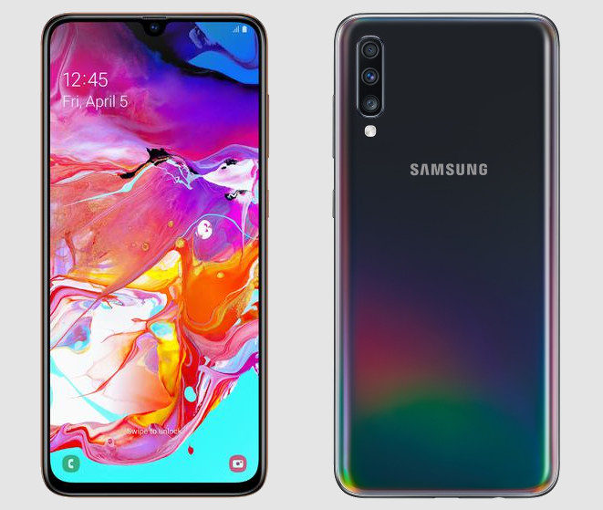 Samsung Galaxy A70. 6.7-дюймовый смартфон с процессором Snapdragon 670 и 4500 мАч батареей