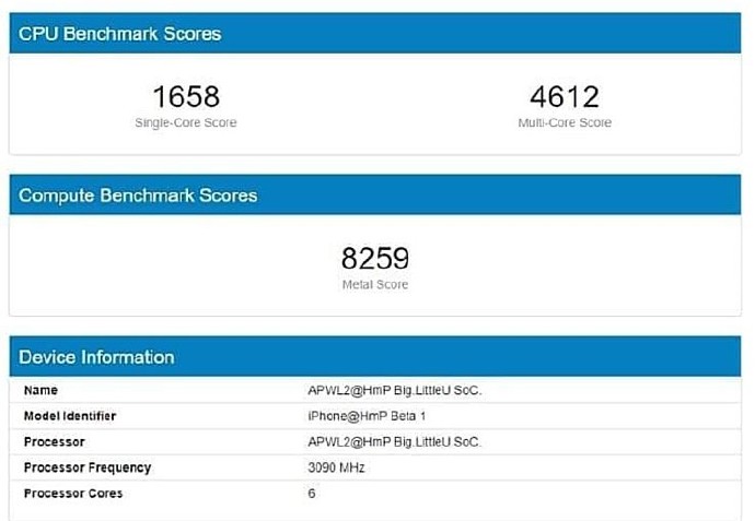 Apple A14 Bionic. Новый процессор для iPhone 12 засветился в Geekbench. Новинка станет первым мобильным чипом с тактовой частотой более  3 ГГц