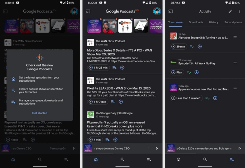 Google Подкасты получит очередь воспроизведения, автоматическое скачивание и прочие нововведения