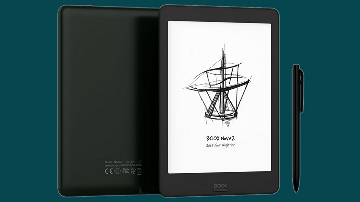 Onyx BOOX Nova 2. Электронная книга, оснащенная  7.8-дюймовым E Ink Carta Plus дисплеем 