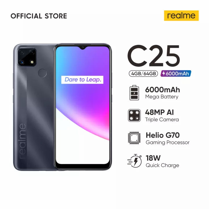 Realme C25. Недорогой смартфон с процессором Helio G70, тройной 48-Мп камерой и мощным аккумулятором дебютирует 23 марта 