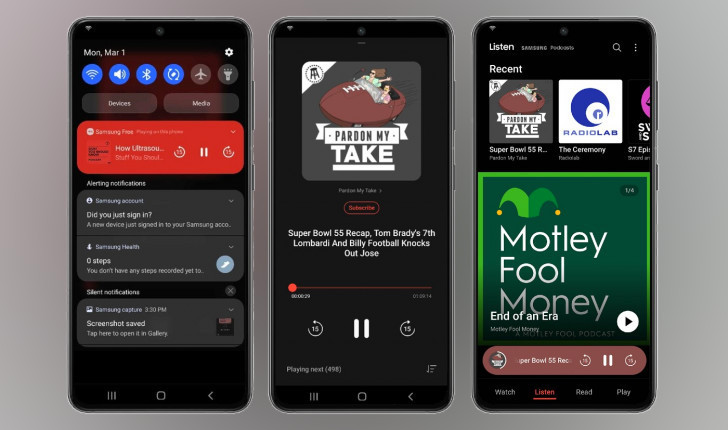 Samsung выпустила проигрыватель подкастов для своих смартфонов