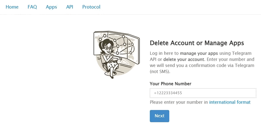 Если вы больше не хотите пользоваться Telegram, удалите свой аккаунт