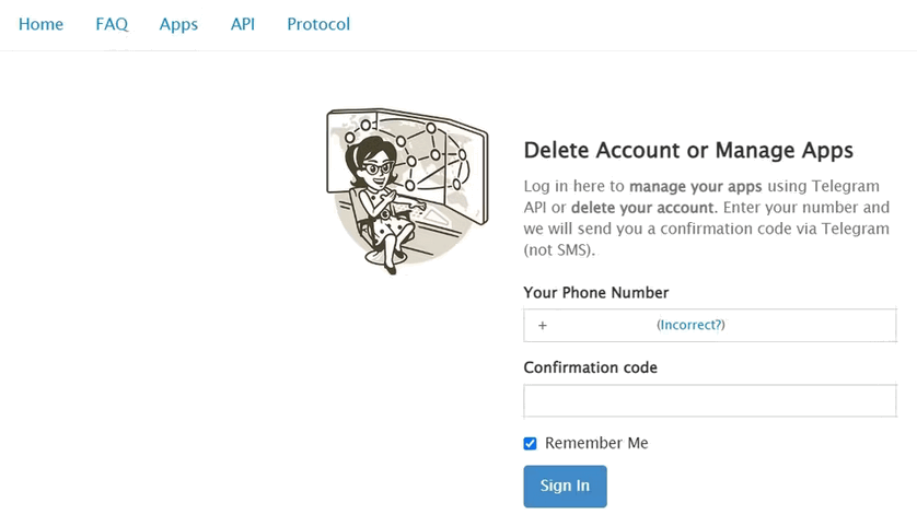 Если вы больше не хотите пользоваться Telegram, удалите свой аккаунт