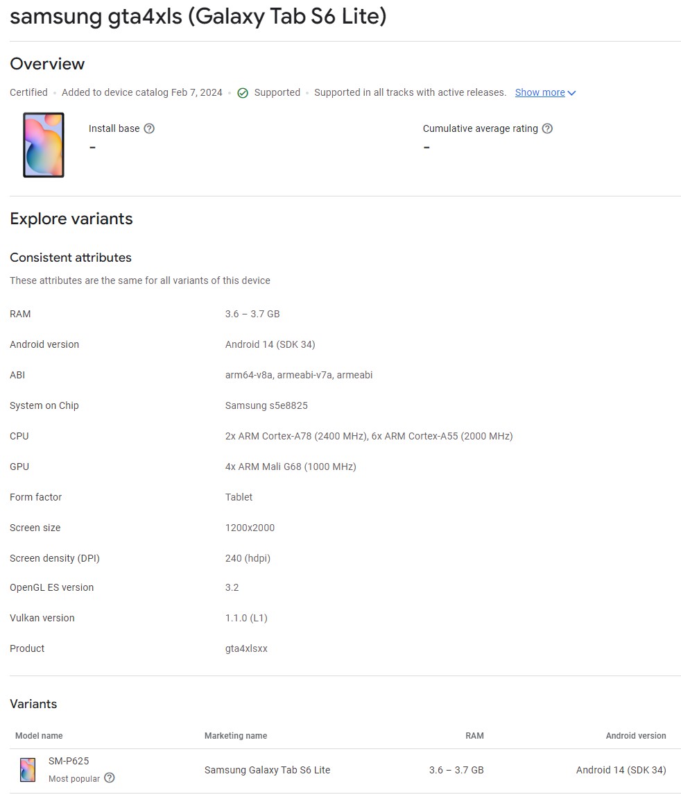 Galaxy Tab S6 Lite