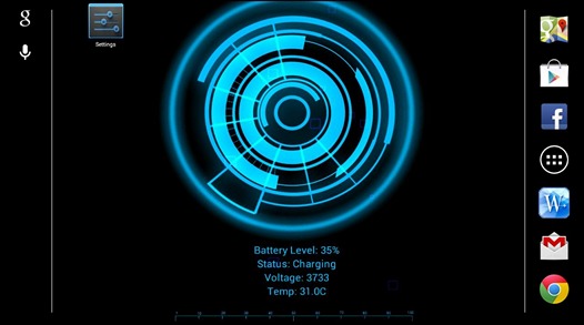 Живые обои для Android, Battery Core