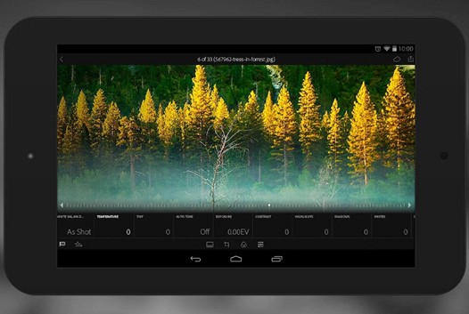 Программы для планшетов. Adobe Lightroom для Android обновился: поддержка DNG raw файлов, записи на карты памяти и планшетного режима
