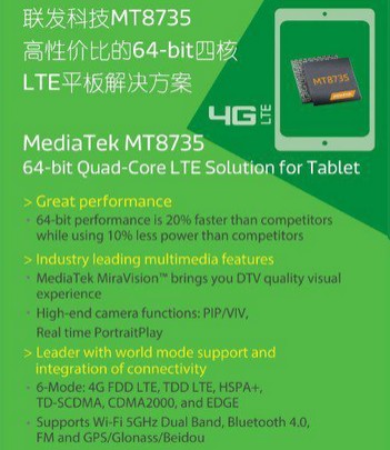 Mediatek MT8163 и Mediatek MT8736. Два новых мобильных чипа для планшетов