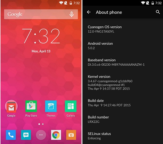 Кастомные Android прошивки. Cyanogen OS 12 для OnePlus One уже выпущен