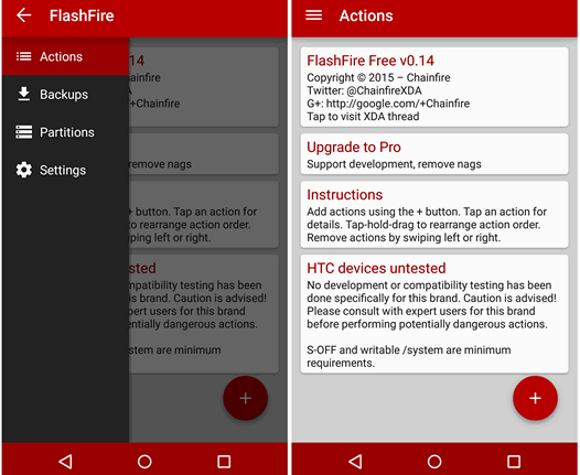 Программы для Android. FlashFire – новый, идущий на смену Mobile ODIN инструмент для установки прошивок, ядер и модов