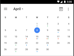 Программы для Android. Календарь Google обновился до версии 5.2. Возврат режима «Месяц» на смартфонах и некоторые другие улучшения [скачать APK]