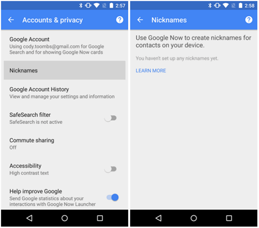 Программы для Android. Поиск Google обновился до версии 4.4. Ники для контактов на вашем устройстве и функция «Доверенный голос» в перспективе (Скачать APK)