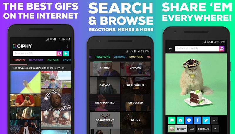 Новые приложения для Android. GIPHY — громадная коллекция анимированных изображений в вашем кармане