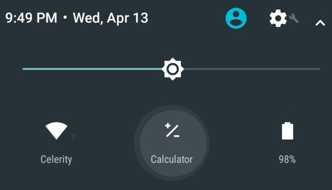 Новые возможности Android N. Калькулятор теперь доступен из шторки быстрых настроек