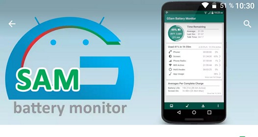 Программы для Android. GSam Battery Monitor поможет вам узнать что влияет на разряд батареи вашего смартфона или планшета