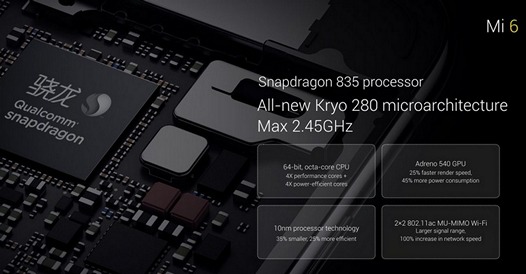 Xiaomi Mi 6 официально представлен: Qualcomm Snapdragon 835, сдвоенная камера и цена от $363